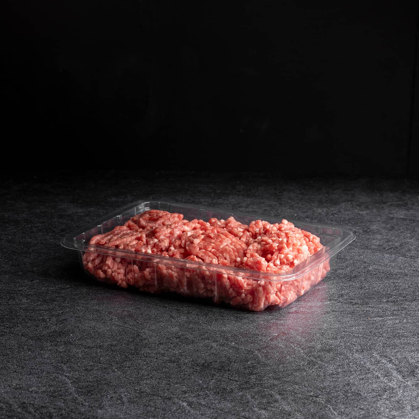 Yucca Packaging MAP tray with mince meat inside.
